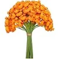 Faux Silk Mini Orange Ranunculus Flowers