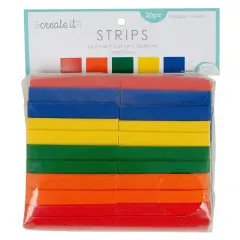 Fabric Editions Create It Assortment 2.5"X42" 20Pkg-5 Each Of 4 Designs -Solid Brights