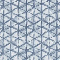 Harbor - Blue Abstract & Geometric Upholstery Fabric 54 Inches"