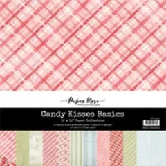 Paper Rose Candy Kisses Basics 12x12 Paper Collection 31413