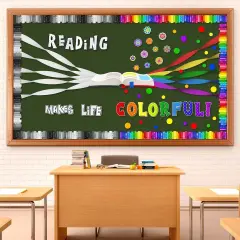 77 Pcs Reading Bulletin Board Decorations