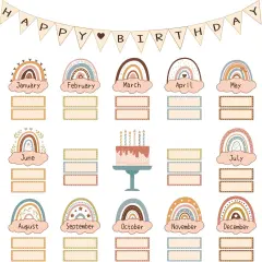 57pcs Happy Birthday Bulletin Board Decorations