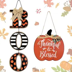 autumn Decoration Boo Sign