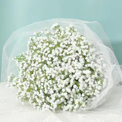 Artificial Flowers, 30 PCS White Baby's Breath, Faux Gypsophila for Wedding & Home Decor