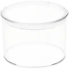 Pioneer Plastics 002C Clear Extra Small Round Plastic Container, 2" W x 1.4375" H