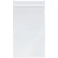 Plymor 5" x 8", 4 Mil Heavy Duty Zipper Reclosable Plastic Bags