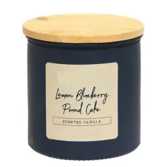 Lemon Blueberry Pound Cake Scented Candle 14oz with Wooden Lid