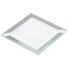 Plymor 1.5" Square, 3mm Thick Beveled Glass Mirror