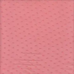 1 Yard Swiss Dot Chiffon Solid Woven Fabric Lightweight Sheer Drapery 57/58" Width CORAL