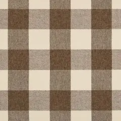Buffalo Cafe - Brown Check & Houndstooth,Plaid Upholstery Fabric 54 Inches"
