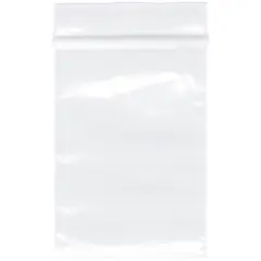 Plymor 1.5" x 2", 2 Mil Zipper Reclosable Plastic Bags