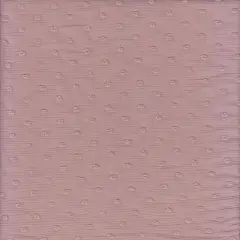 Waffle Swiss Dot Sheer Chiffon Fabric 1 Yard Woven Drapery Material, 59/60" Width ROSE PALE