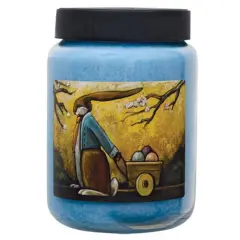 26 Ounce Peter Rabbit Clear Burning Paraffin Wax Jar Candle with Seaside Escape and 120-Hour Burn Time