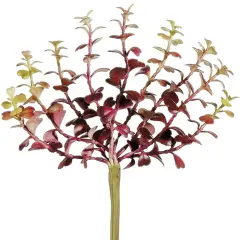 Allstate Soft Touch Jade Artificial Pick Spray - 7.5" - Burgundy and Green Red