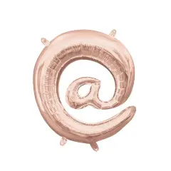 Anagram&reg; 16 Inch Symbol @ Rose Gold Air Fill Only