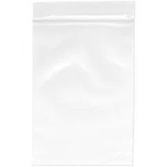 Plymor 5" x 7", 4 Mil Heavy Duty Zipper Reclosable Plastic Bags