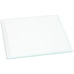 Plymor 4" Square, 3mm Thick Beveled Clear Glass
