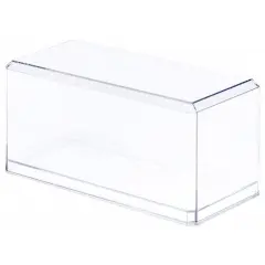 Pioneer Plastics 084C Clear Plastic Beveled Edge Display Case, 3.5" W x 3.75" D x 8" H (Mailer Box)