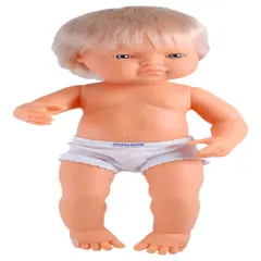 Miniland Multicultural Doll, Caucasian Boy, 15 Inches