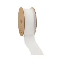LaRibbons 1 1/2" Frayed Edge Chiffon Ribbon | 10 Yard Roll White