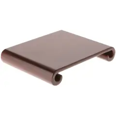 Plymor Walnut Scroll Wood Veneer Footed Display Base, 8" W x 6.5" D x 1.25" H (6.875" x 6.25" Display Area)