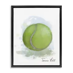 Stupell Industries Soft Pastel Tennis Ball Floating Frame Design by Matthew Piotrowicz
