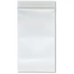 Plymor 3" x 5" (Pack of 100), 8 Mil Extra Thick Heavy Duty Zipper Reclosable Plastic Bags