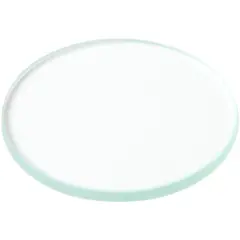 Plymor 2" Round, 3mm Thick Non-Beveled Clear Glass Circle