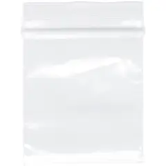 Plymor 1.5" x 1.5", 2 Mil Zipper Reclosable Plastic Bags