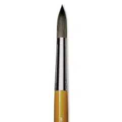 Isabey Isacryl Brush - Round, Long Handle, Size 8
