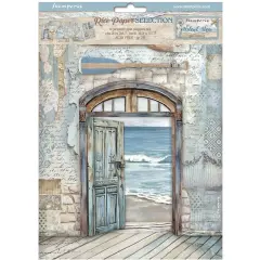 Stamperia Rice Paper Sheet A4 6/Pkg-Silent Sea