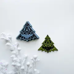 SPOOKY FACE CHRISTMAS TREE | DARK CHRISTMAS | CLAY CUTTER