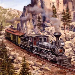 Sunsout Locomotive Curve 500 pc Jigsaw Puzzle 49619