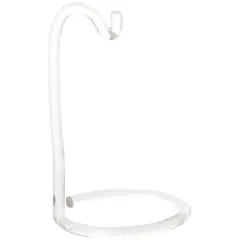 Plymor Clear Acrylic Rod 3.75" Ornament Hanger / Display Stand (3" hang space)