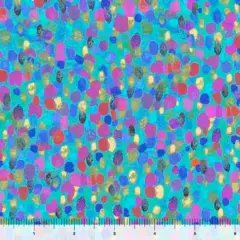 Blue Brushstroke Opulent Owls 44"/45" Fabric Per Yard