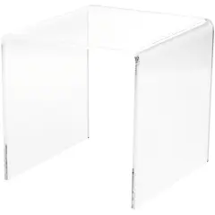 Plymor Clear Acrylic Square Display Riser, 8" H x 8" W x 8" D (1/4" thick)