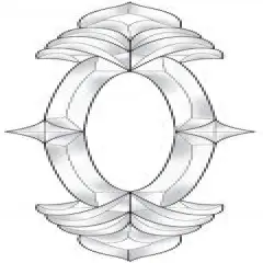 6-1/4" x 20-1/2" Exquisite Clear Glass Bevel Cluster EC595