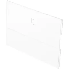 Plymor Clear Acrylic Top-Fold Literature Sign Holder Frame (Wall Mount), 7" W x 5" H