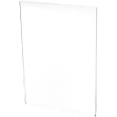 Plymor Clear Acrylic Folder-Style Sign Display Holder / Protector, 5" W x 7" H