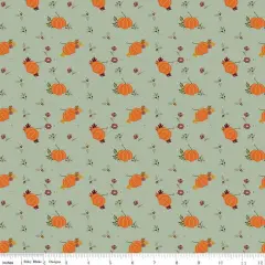 The Awe of Autumn Pumpkins Hazy 43"/44" Fabric Per Yard