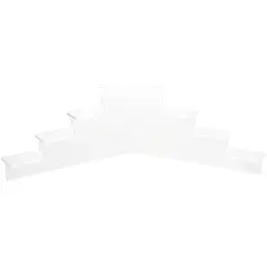 Plymor Clear Acrylic 7-Item Mini Display Stairs, 6.125" H x 21" W x 7" D