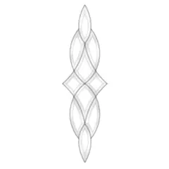 8-1/4" x 28" Exquisite Clear Glass Bevel Cluster EC591