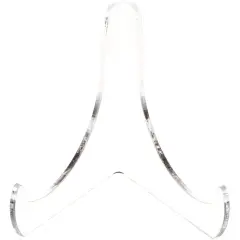 Plymor Small Clear Acrylic 60-Degree Angle Easel With Deep Support Ledges, 3" H x 3.125" W x 2.5" D