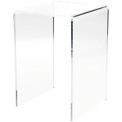Plymor Clear Acrylic Vertical Square Display Riser, 10.5" H x 7" W x 7" D (1/4" thick)