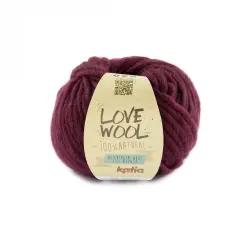 Katia Love Wool Premium Wool Alpaca Yarn Aubergine