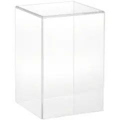 Plymor Clear Acrylic Display Case, 4" W x 4" D x 6" H No Base