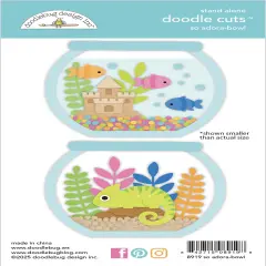 Doodlebug Doodle Cuts Dies-So Adora-Bowl, Summer Fun
