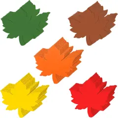 60 Pieces Maple Leaves Cutouts Paper Fall Leaves