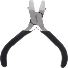 The Beadsmith Double Nylon Jaw Chain Nose Pliers, 4.75 inches (120mm), Black PVC Comfort Grip Handle, with Double Leaf Spring, protects wire when bending and looping