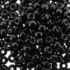 Miyuki Round Seed Bead Size 6/0 20 Gram Tube Opaque Black
